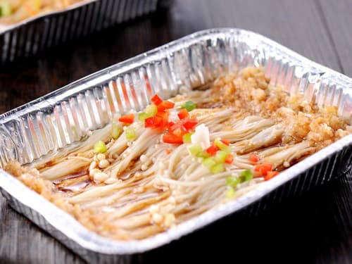 亭湖锡纸烤金针菇